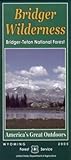 Bridger Wilderness Map, Bridger-Teton National Forest, Wyoming