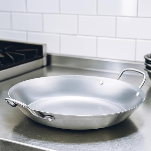 Foto von GSW 860628 GastroTraditionell Lyoner Eisen Paella-Pfanne - 40cm, Grau