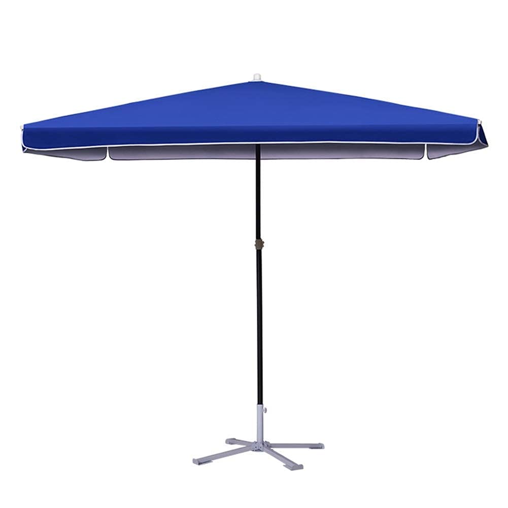 Parasol azul rectangular resistente al sol de patio para sombra eficiente en balcones 8
