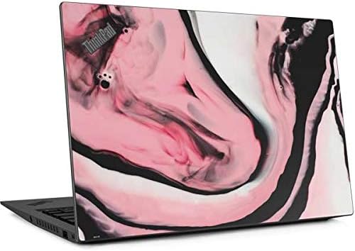 Skinit Decal Laptop Skin Compatible with Thinkpad X1 Carbon (6th Gen 2018) - Officially Licensed Originally Designed Pink Marble Ink Design