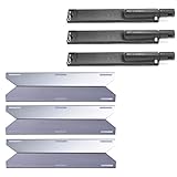 Votenli C2630A (3-Pack) S9123A (3-Pack) Heat Plates and Burners Replacement for Jenn Air Grill...