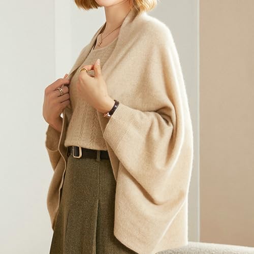Elegant Cashmere Shawl Wraps Soft Cardigan Sweaters Wool Shawl Wraps Soft Pashmina Scarf with Sleeves for Women2