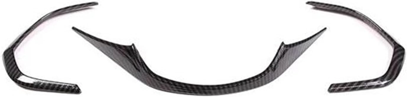 Car Decoration Interior ABS Car Dashboard Display Meter Ring Speedometer Gauge Cover Trim Frame For Chevy For Corvette C7 2014-2019 Interior(Carbon Fiber)