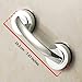Glass Door and Window Handle, Suction Cup Bathroom Sliding Doors Handles, Non-Porous Handles Shower Grab Bars, Cabinets and Wardrobes Non-Marking Handle (Sliver)