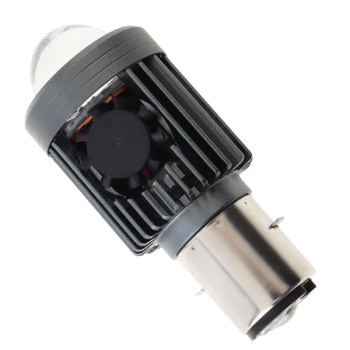 Windance BA20D High Low Beam Lens LED Bulb,Yellow White 20W 2000LM Driving Running Lamp Bulb for Motorcycle Scooter ATV UTV E-bike (BA20D)