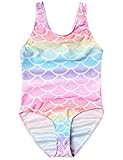 Girls Mermaid Swimsuits for Kids Bathing Suits Beach Swim Clothes Size 8 9 Pink