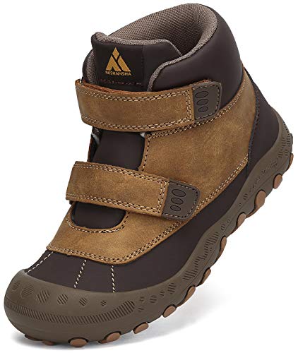 Mishansha Zapatillas Trekking Ni�os Ligeras Zapatos Senderismos Ni�o Ni�a Antideslizante Calzado de Monta�a Marr�n Gr.24