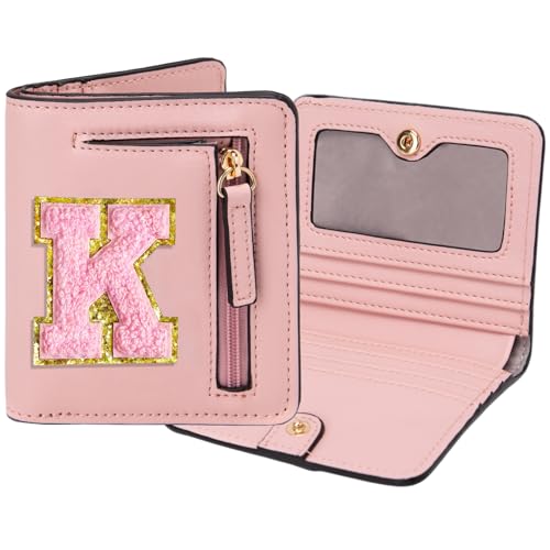 Image of Birthday Gifts for Teen Girl Kids Wallet Little Girl Wallets | Small Initial Kid Wallet for Girl Rfid Wallet Preppy Stuff Gifts for Girls 8-12 Pink K