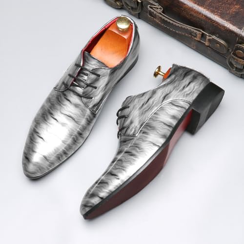 Mens PU Leather Dress Shoes Mens Oxfords Fashion Formal Dress Shoes for Men3
