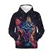 Baegopa Hoodies for Men Novelty Mens Hoodies 3D Prints Thick Men's Graphic Pullover Hooded Sweatshirts with Big Pockets