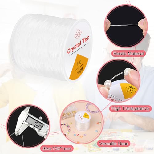 Vivifying 1mm Crystal Bracelet String,100m String for Bracelet Making Ideal for DIY Jewellery Making Necklace and Beading Thread - Image 3