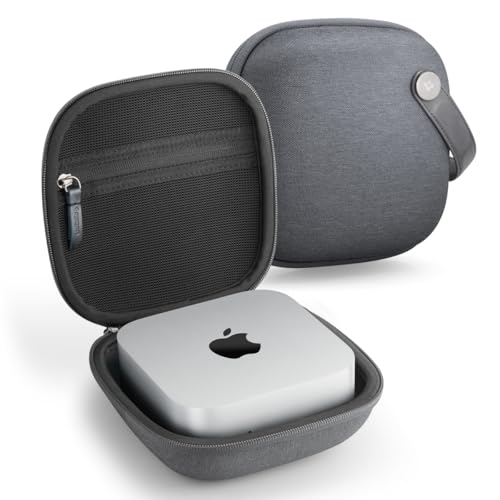 Spigen Klasden Pouch Designed for Mac mini M4 M4 Pro (2024) Portable Travel Case Pouch Storage - Charcoal Gray