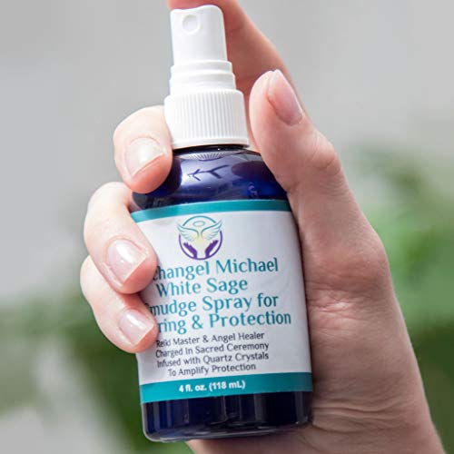 Heal The Masses White Sage Spray: White Sage Smudge Spray For Clearing And Protection - Smokeless Liquid Smudging Spray  Infused With Quartz Crystals - Negative Energy Cleansing Mist - 4 Fluid Ounces #TOP4