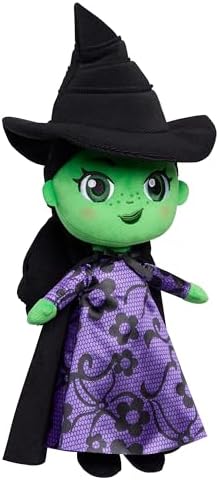 Universal Wicked Small Plush Elphaba Doll, Kids Toys for Ages 3 Up, Gifts and Presents