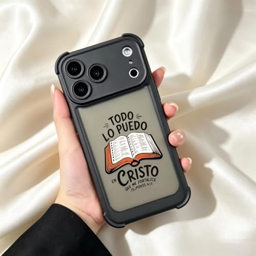 Turbovoxly Phone Case Filipenses 4:13 for Christian,Black:iPhone 17 - 2