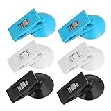TOGRAND Multi Purpose Suction Cup Clips, Car Sunshade Cloth Fixing Clip, Refrigerator Message Papers Clip (Mix-Color)