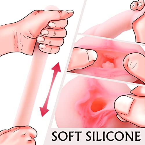Image of 【Mature Women】 Ultra-Stretchy Masturbators Egg,Handheld Male Masturbators Cup with Softer Wrapped, Realistic Pocket Pussy Stroker with Strong Suctions, Adult Sex Toy for Men with 3D Lifelike Vagina