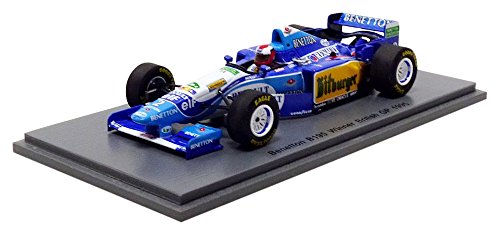 Spark – Miniatura de Coche Benetton B195 Winner GP Inglaterra 1995 (Escala 1/43, s4776, Azul/Amarillo/Verde