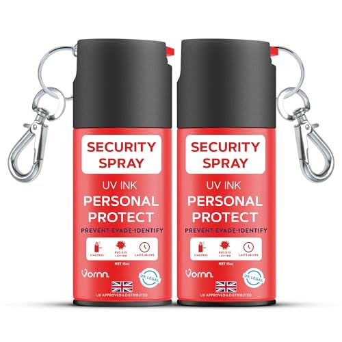 VORNN Personal Security Marker Spray - UK Legal Dye & UV Identifi...