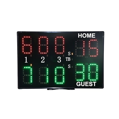 Marcador de tenis con control remoto y pantalla LED miniatura 1
