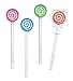 Edison Lollipop Tongue Cleaner Scraper for Kids, 4pcs(Color-Random)