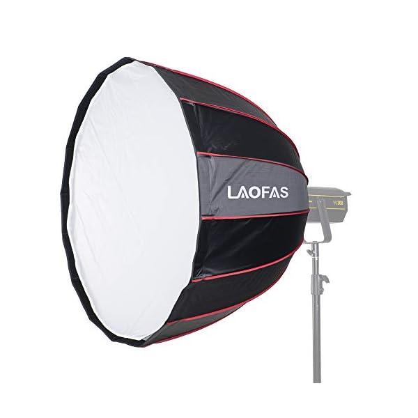 LAOFAS U120 Deep Parabolic Umbrella Style Schnellinstallations-Softbox mit abnehmbarem Diffusor-Wabengitter für die… – Bild 5