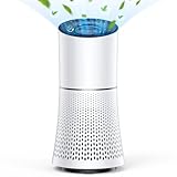 空気清浄機 HEPAフィルター 【2025新登場・360°循環強力浄化】 小型空気清浄機 23~40畳対応 静音 軽量 省エネ 3段階風量設定 睡眠モード 脱臭機 アレルギー 強力脱臭 ウィルス PM2.5 集じん 除菌 空気循環 チャイルドロック タッチパネル タイマー機能 ナイトライト付き ポータブル 花粉/ほこり/ペット/タバコ臭い/トイレ ミニ 卓上 日本語説明書