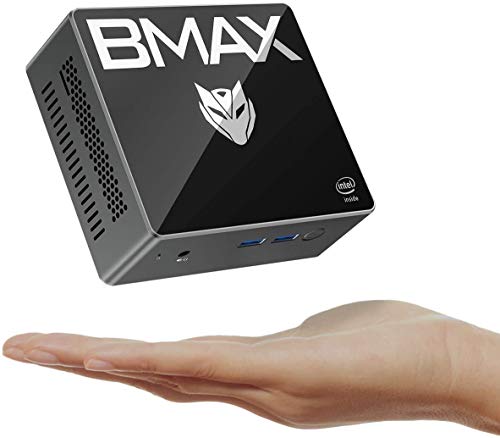 BMAX Mini PC B2 8GB DDR4/128GB ROM expandible SSD Windows 10 Intel Celeron N3450 Corebox Ordenadores de Sobremesa Dual WiFi/HDMI x2/USB x4/Bluetooth 4.2/Gigabit Ethernet computadora de escritorior