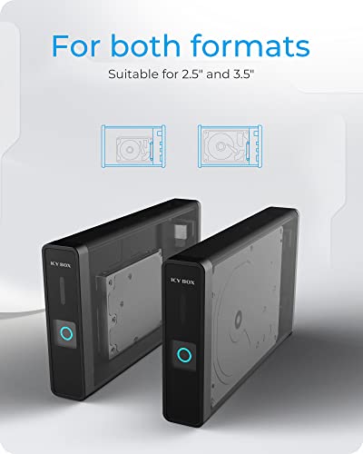 Caja externa ICY BOX para discos SATA 2.5/3.5'' USB 3.2 miniatura 4