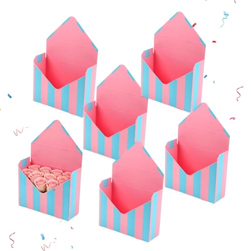 Sobres De San Valentín | Juego Romántico Organizador Gran Capacidad - Flores Plegable Decoración San Valentín,para Bodas Cumpleaños Ramo Tarjeta Chocolate Aperitivos Favores de