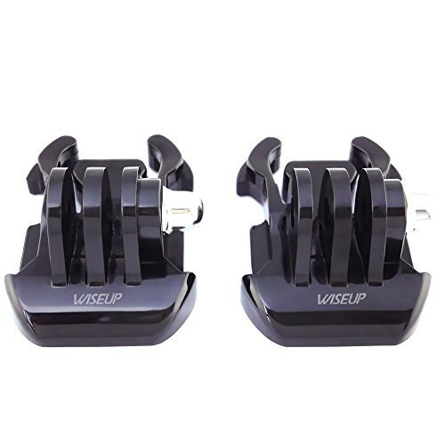 Wiseup 2x Black Buckle Basic Strap Mount Clips for GoPro HD Hero 4 3+ 3 2 1 Sport Camera