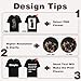 CARPESUN Custom T-Shirts for Men Women, Unisex T-Shirt for Adults Design Your Own, Customized Photo Text Logo Gift White