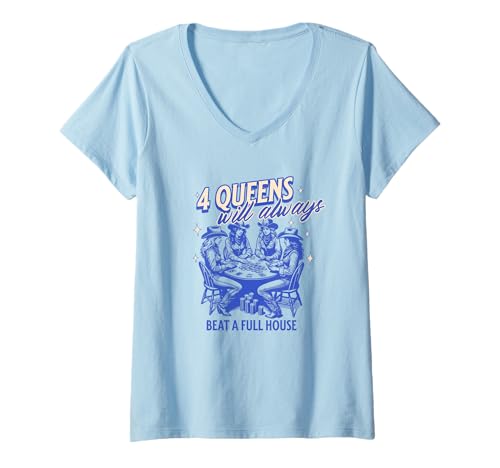 Mujer CAMPO MÚSICA PAÍS SUROESTE VINTAGE OCCIDENTE Camiseta Cuello V