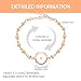 JunyiDIY Fashion Religious Bracelet for Women | Heart-Shaped Chain with Round Charm | Nothing is Impossible with God | Rose Gold-Plated Stainless Steel Christian Jewelry Gift YA4282