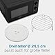 Clatronic® Mikrowelle mit Grill | 800 Watt | 5 Stufen | 20 Liter Garraum | 360° Drehteller | Timer mit Endsignal | inkl. Grillrost | Microwelle | Microwellengerät | MWG 792 schwarz