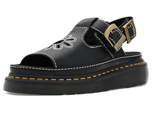 Dr. Martens Dunnet Flower para mujer, Negro, 6