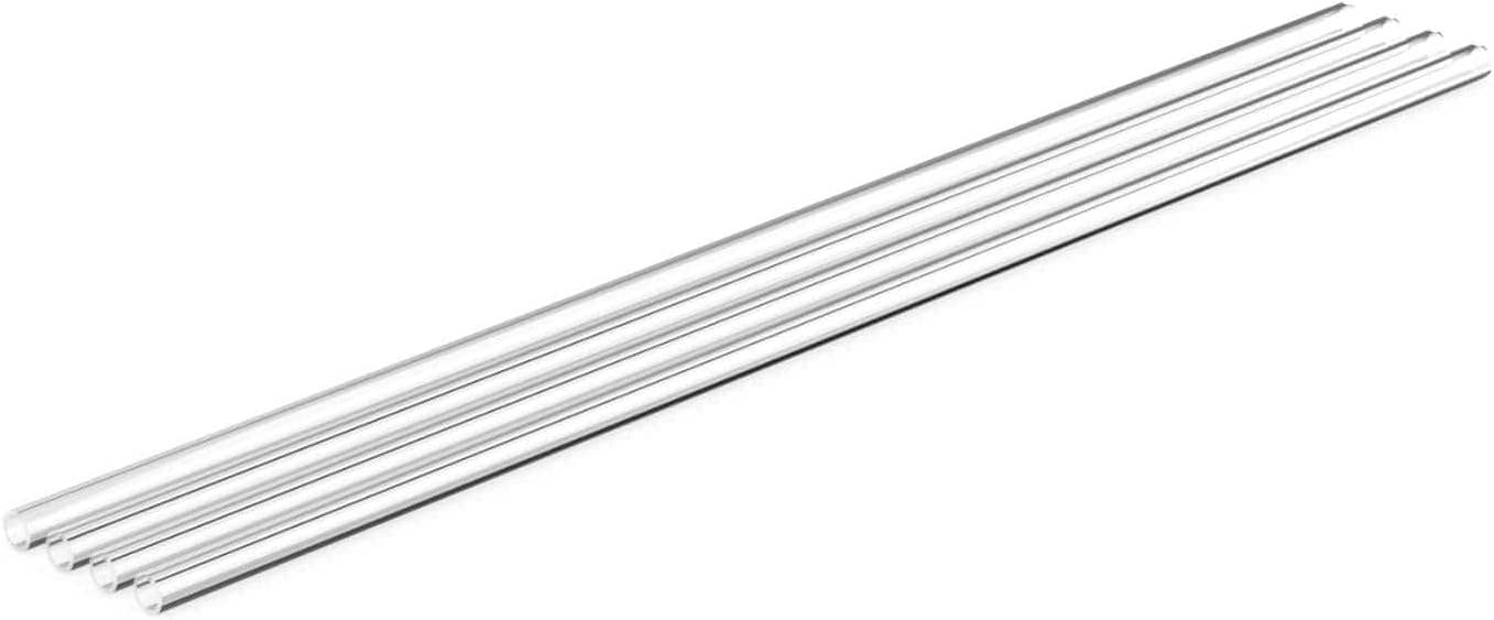 PrimoChill 12mm ID x 16mm OD Rigid Acrylic/PMMA Tubing - 750mm Length, Made with Premium Materials, Perfect Hardline for PC Watercooling, Packaged in the USA - 4 Pack - Clear