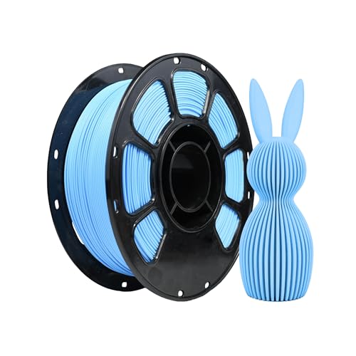 Image of iBOSS PLA Plus Matte 3D Printer Filament 1.75mm, Matte PLA+ 1kg Cardboard Spool (2.2lbs), Dimensional Accuracy + /- 0.02 mm for Most FDM 3D Printers(Matte Blue)