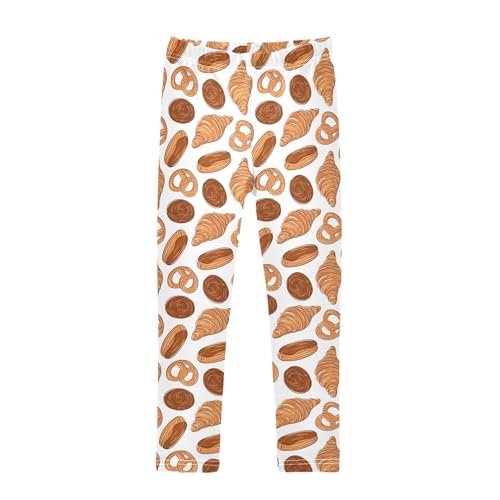 Girls Leggings Crook Bread Salt and Peppercake Cinnamon Toddler Girls Clothes Leggings for Girls Toddler Girls Leggings 3-4T