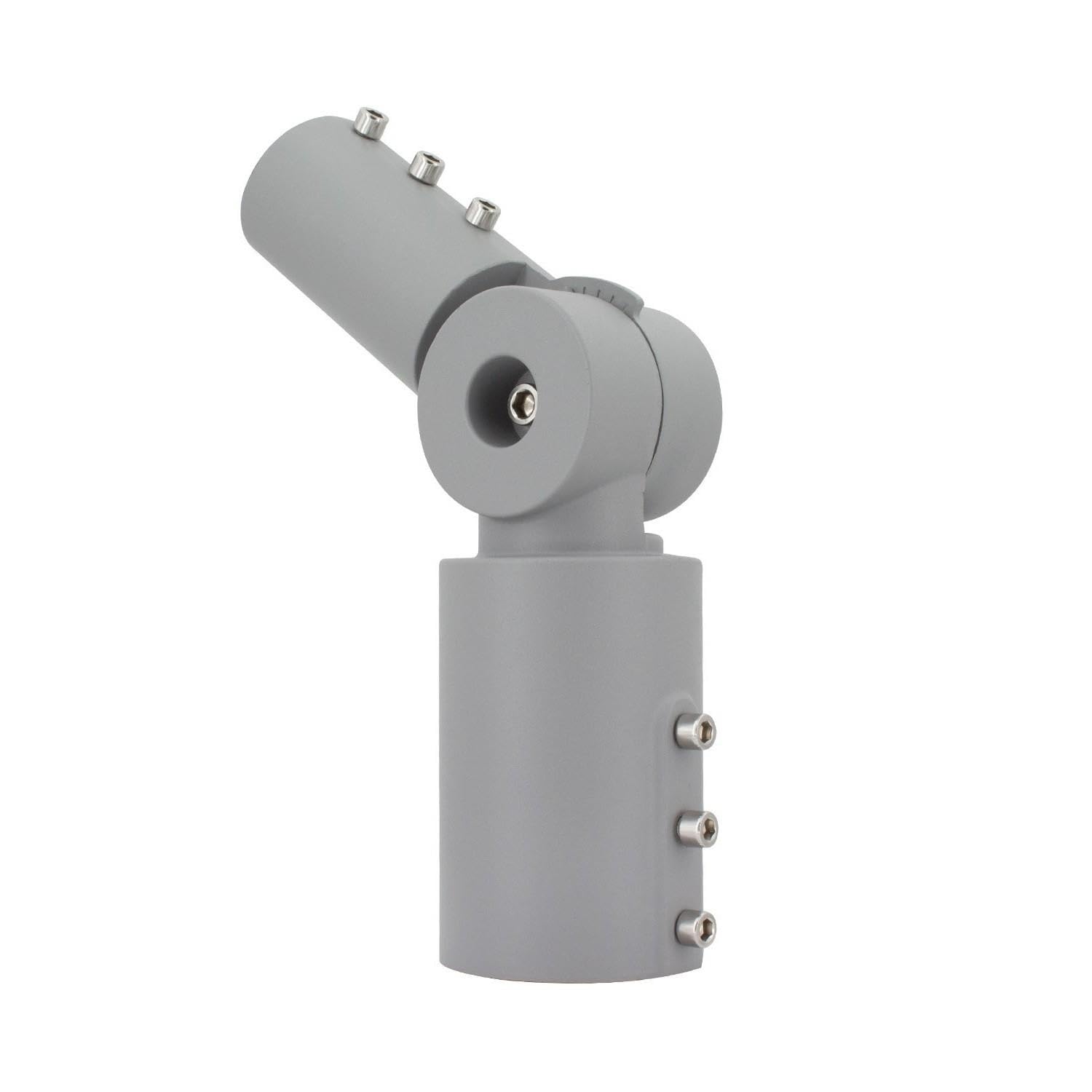 LEDKIA LIGHTING Brazo de Columna Direccionable 90º Ø60 mm para Luminarias de Alumbrado Público Gris