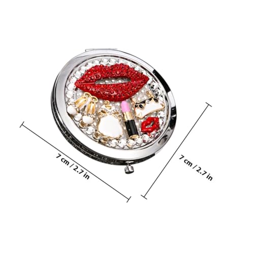 Miroir compact double face pliant pour corriger le maquillage manquant de précision - 3