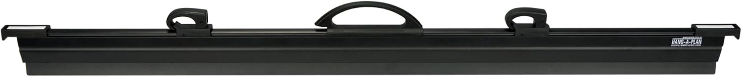 Hang-A-Plan, 30-36 Inches Quickfile Hanging Clamp Black Holds up to 150 Plans, Single Clamp 1 Pack