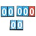 Vbestlife Tabletop Flip Scoreboard 2/3/4 Digit Portable Flip Sports Scoreboard Score Counter Scorekeeper for Table Tennis Basketball Football Baseball Vollyball(4digit) Basketball Scoreboard Portable