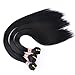 Synthetic Straight Hair Weave 3 Bundles 16 18 20 Inches Mixed Color 1B Heat Resistant Fiber