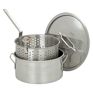 Bayou Classic 1101 Edelstahl Bratentopf 10 l