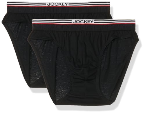 Image of Jockey US49 Men's Super Combed Cotton Solid Brief with Ultrasoft Waistband (Pack of 2)