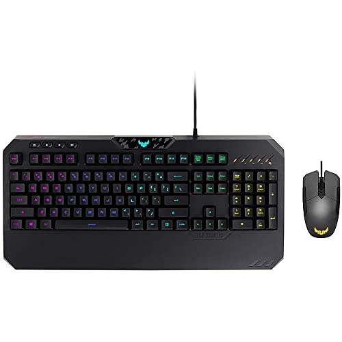 Asus TUF COMBO comprensivo di Tastiera Gaming TUF K5 + Mouse Gaming TUF M5 Gaming, entrambi RGB Aura Sync, poggiapolsi incluso.