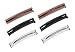Ship From USA--HipGirl Brand 50pc 58mm Double Bar Metal Barrettes For Braided Barrettes. Smooth Edge Won't Scratch Skin.