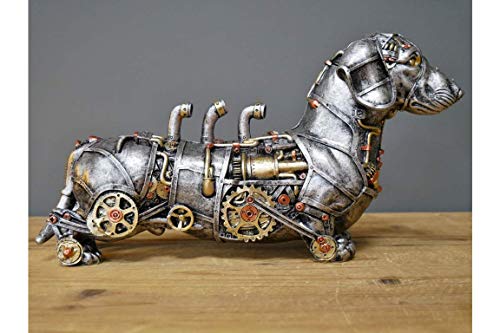 Steampunk Sausage Dog Miniature Dachshund Figure H: 18cm W: 31cm D: 9cm DI: 6582 steampunk buy now online
