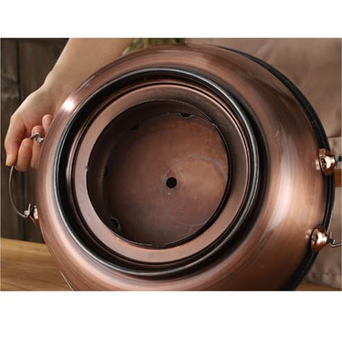 Olla de cobre para hot pot carbón 32CM miniatura 4